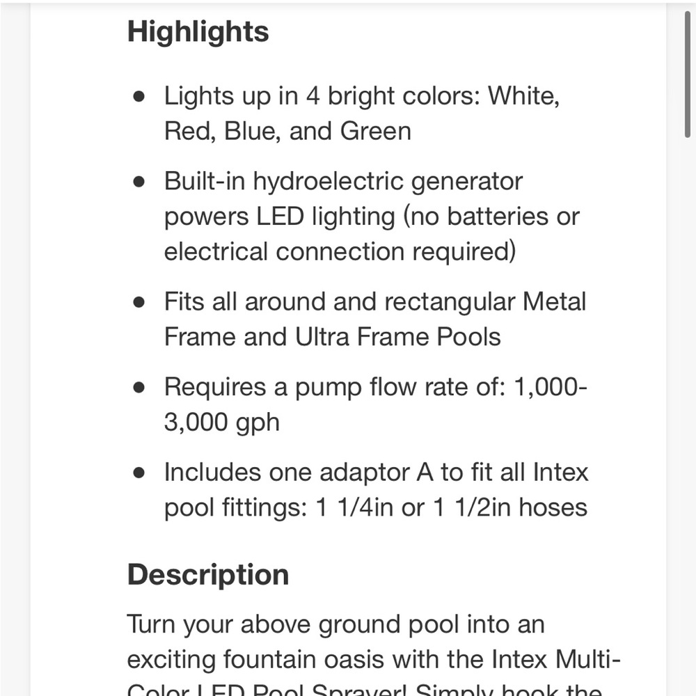 LED multi colored Pool light - Picture 4 of 6
